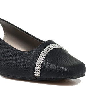 Enzo Romeo Antica02 Women's Wide Width Sling Back Low Heeled Pumps Sandals Shoes